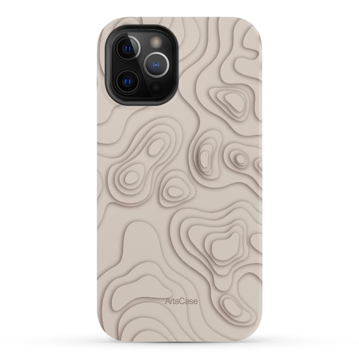 iPhone 12 Pro StrongFit Minimalist curves by ArtsCase