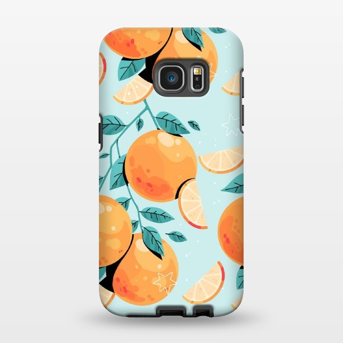 Galaxy S7 EDGE StrongFit Orange Juice by ArtsCase