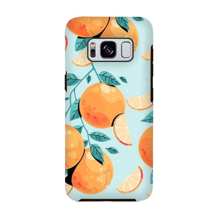 Galaxy S8 StrongFit Orange Juice by ArtsCase