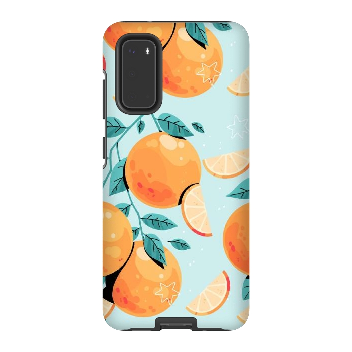 Galaxy S20 StrongFit Orange Juice by ArtsCase