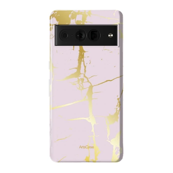 Pixel 7 Pro StrongFit Marble Gold Grunge by ArtsCase