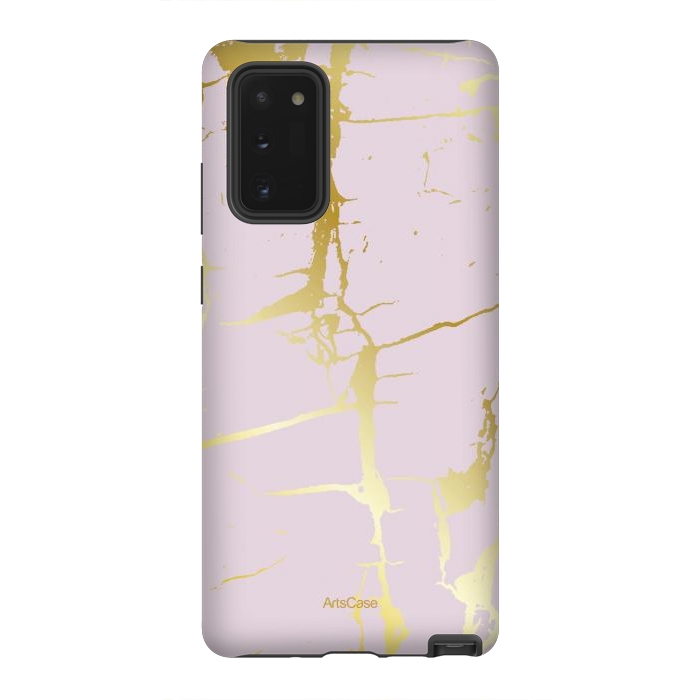 Galaxy Note 20 StrongFit Marble Gold Grunge by ArtsCase