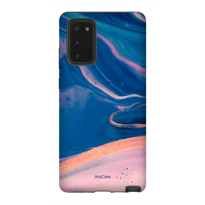 Galaxy Note 20 StrongFit Acrylic Paint Abstract Marbling by ArtsCase