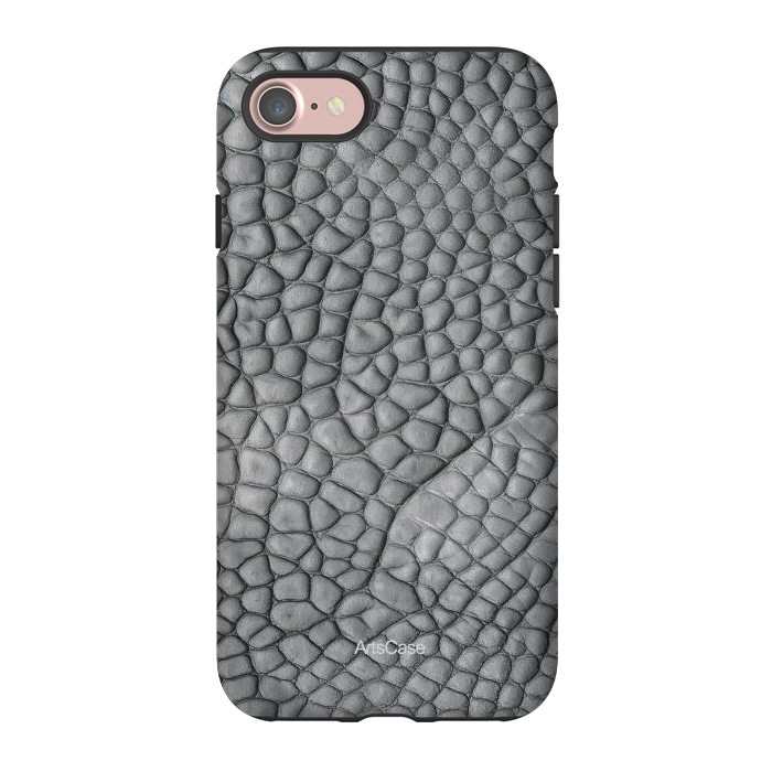 iPhone 7 StrongFit Gray Snake Skin by ArtsCase