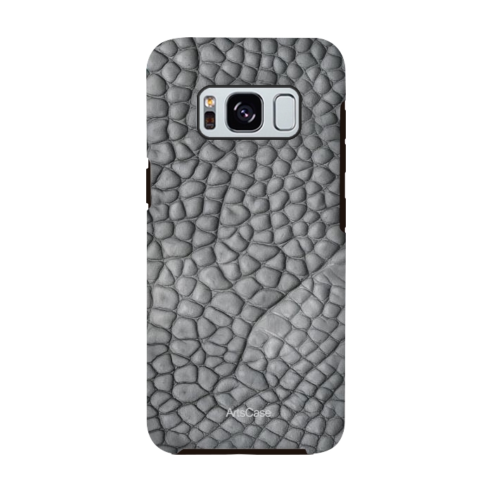 Galaxy S8 StrongFit Gray Snake Skin by ArtsCase