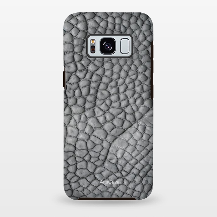 Galaxy S8 plus StrongFit Gray Snake Skin by ArtsCase