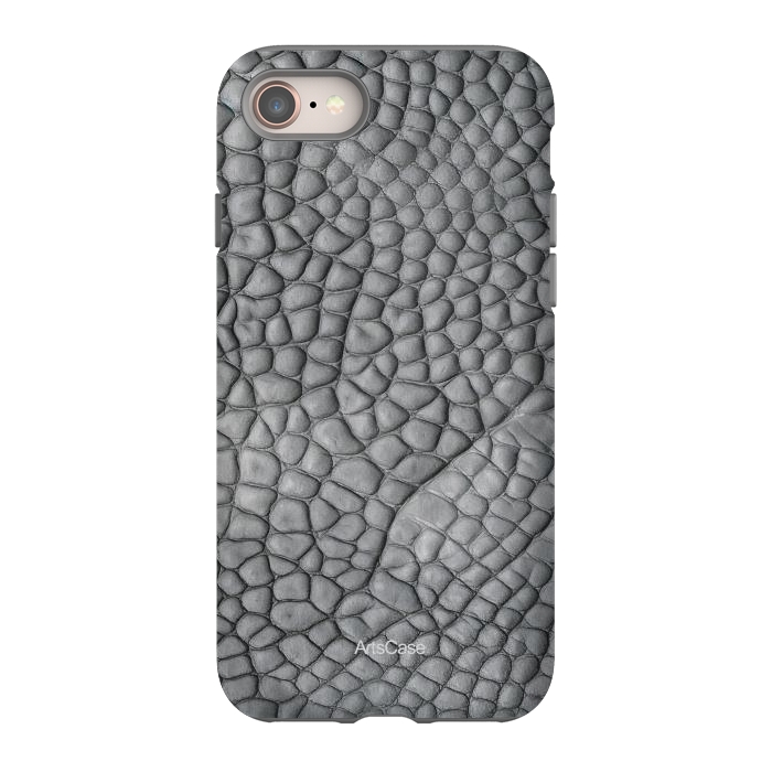 iPhone 8 StrongFit Gray Snake Skin by ArtsCase
