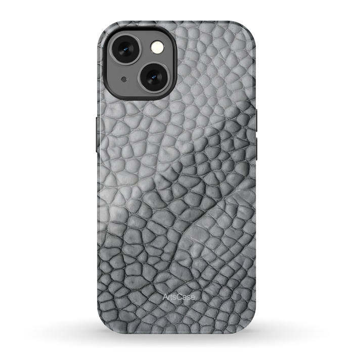 iPhone 13 StrongFit Gray Snake Skin by ArtsCase