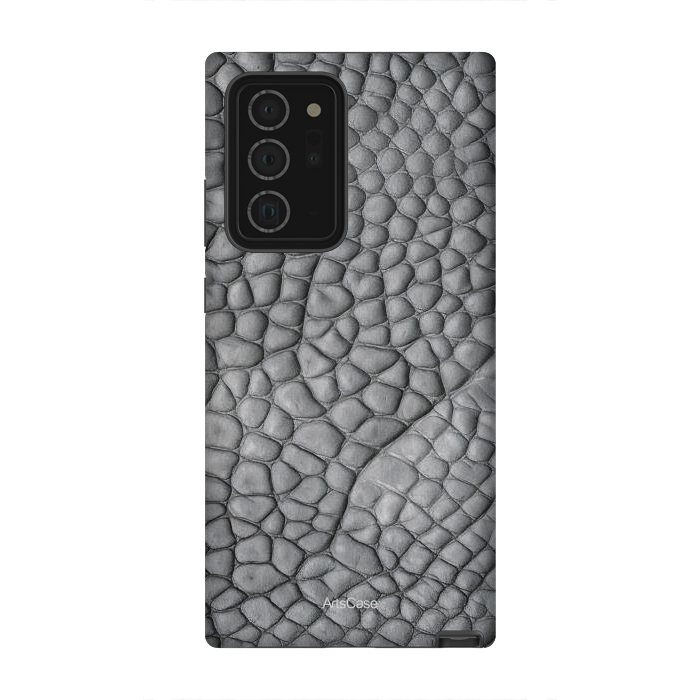 Galaxy Note 20 Ultra StrongFit Gray Snake Skin by ArtsCase