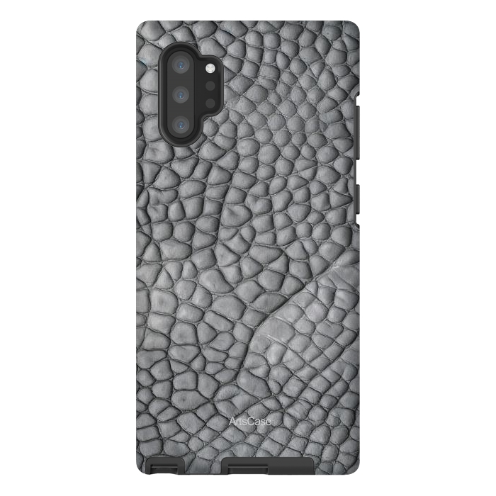 Galaxy Note 10 plus StrongFit Gray Snake Skin by ArtsCase
