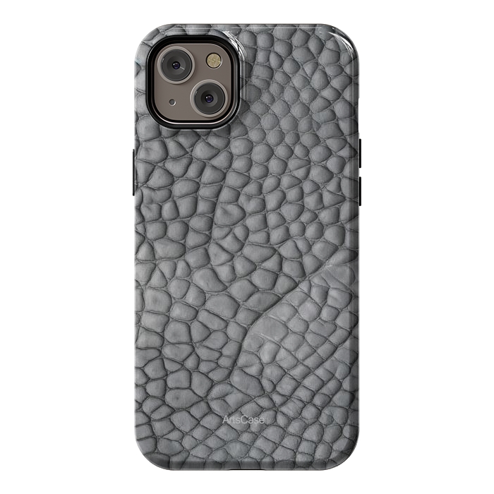 iPhone 14 Plus StrongFit Gray Snake Skin by ArtsCase