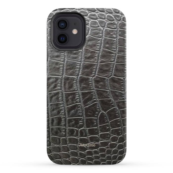 iPhone 12 StrongFit Snake Leather by ArtsCase
