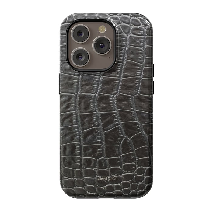 iPhone 14 Pro StrongFit Snake Leather by ArtsCase