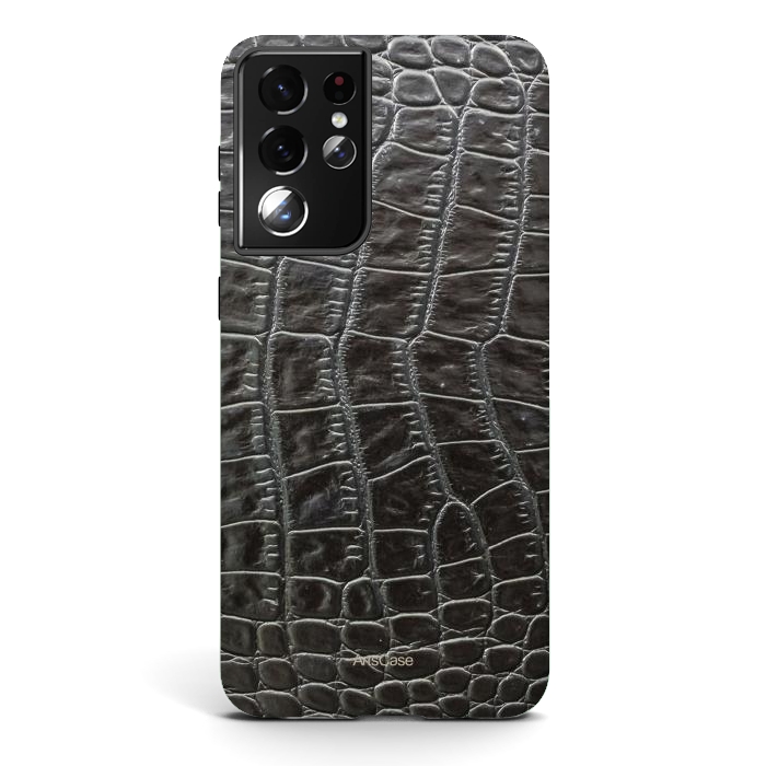 Galaxy S21 ultra StrongFit Snake Leather by ArtsCase