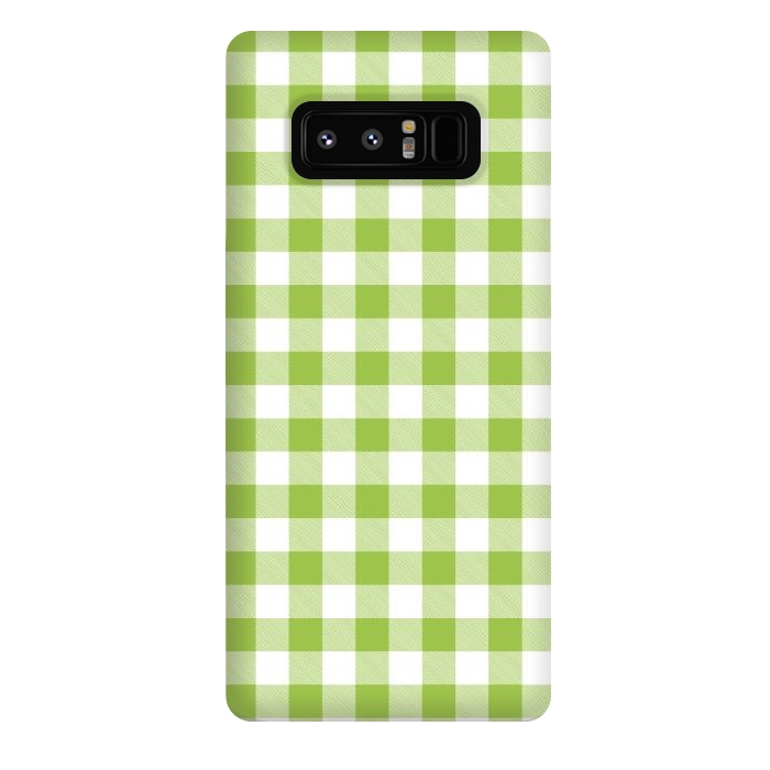 Galaxy Note 8 StrongFit Green Plaid by ArtsCase