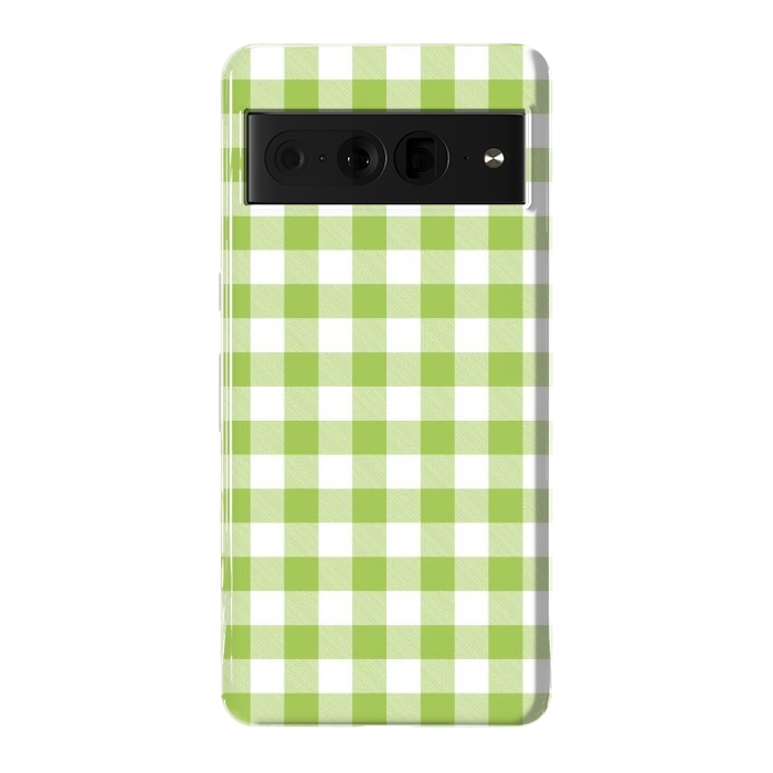 Pixel 7 Pro StrongFit Green Plaid by ArtsCase