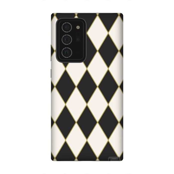 Galaxy Note 20 Ultra StrongFit Black Plaid by ArtsCase