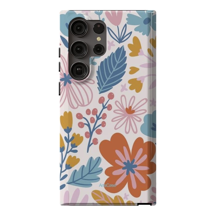 Galaxy S23 Ultra StrongFit Botanical Floral I by ArtsCase