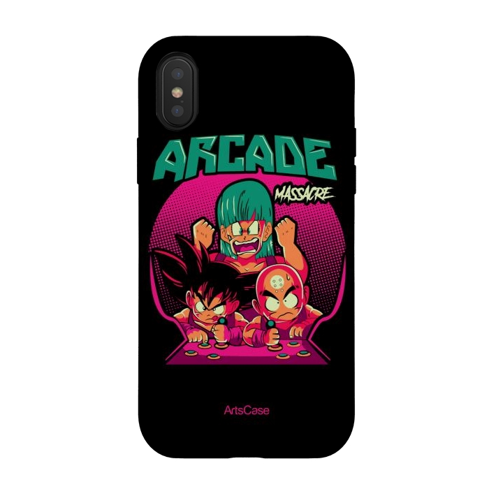 iPhone Xs / X StrongFit Ultimate Gaming Armor: Arcade-Themed. by ArtsCase