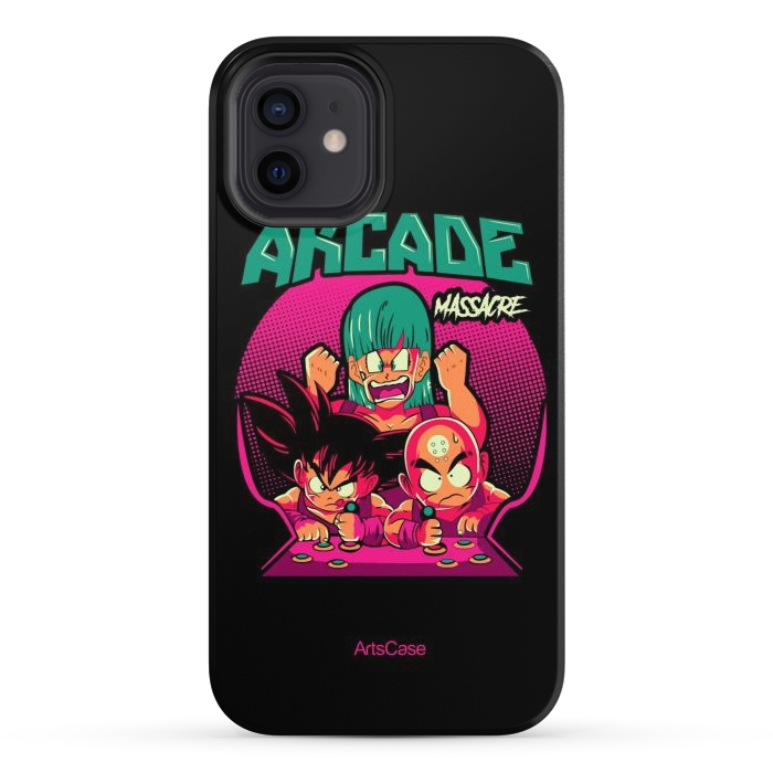 iPhone 12 StrongFit Ultimate Gaming Armor: Arcade-Themed. by ArtsCase