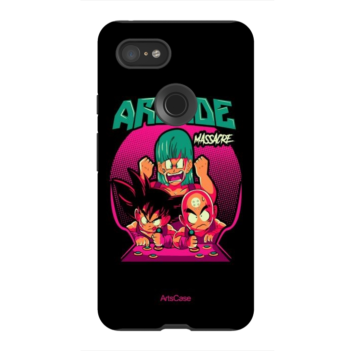 Pixel 3XL StrongFit Ultimate Gaming Armor: Arcade-Themed. by ArtsCase