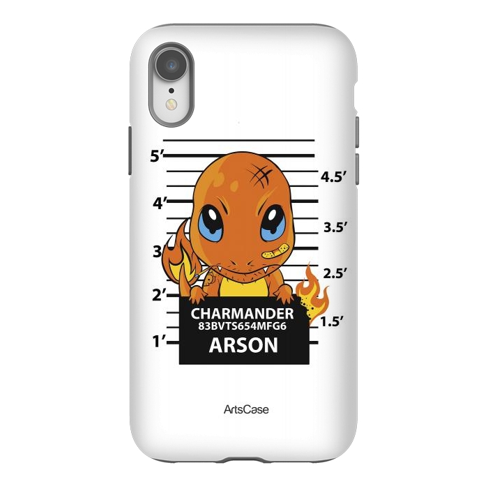 iPhone Xr StrongFit Bring Home the Warmth: Charmander-Inspired Plush Toy by ArtsCase