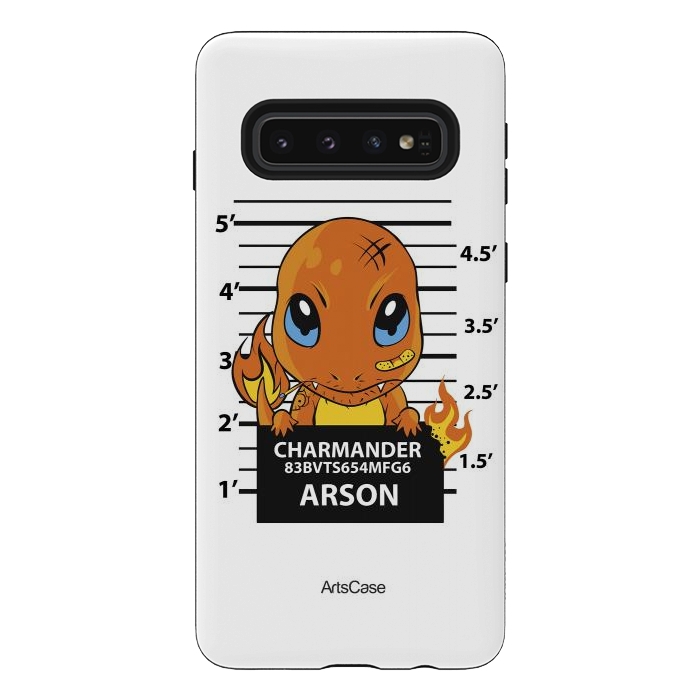 Galaxy S10 StrongFit Bring Home the Warmth: Charmander-Inspired Plush Toy by ArtsCase