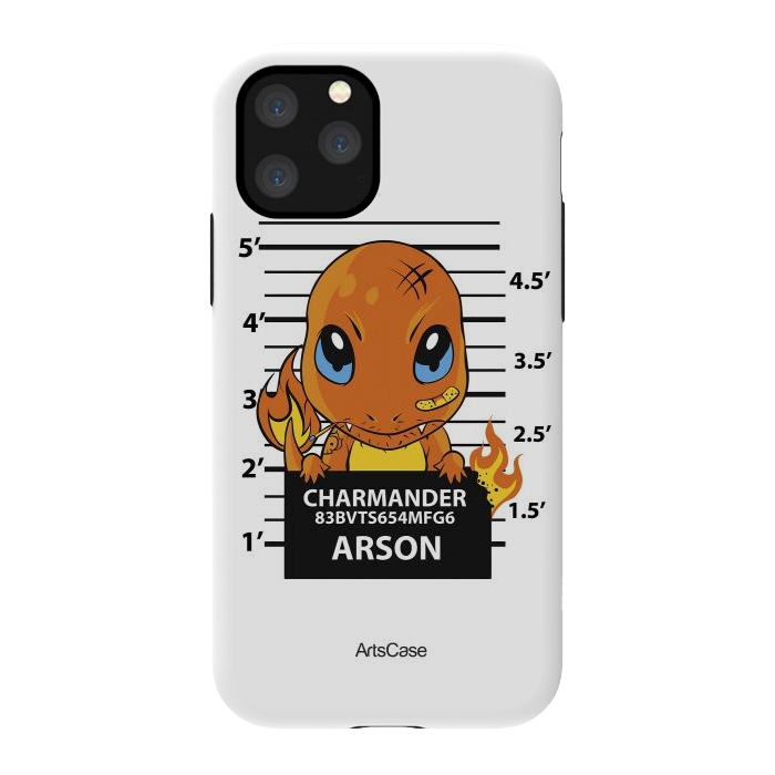 iPhone 11 Pro StrongFit Bring Home the Warmth: Charmander-Inspired Plush Toy by ArtsCase