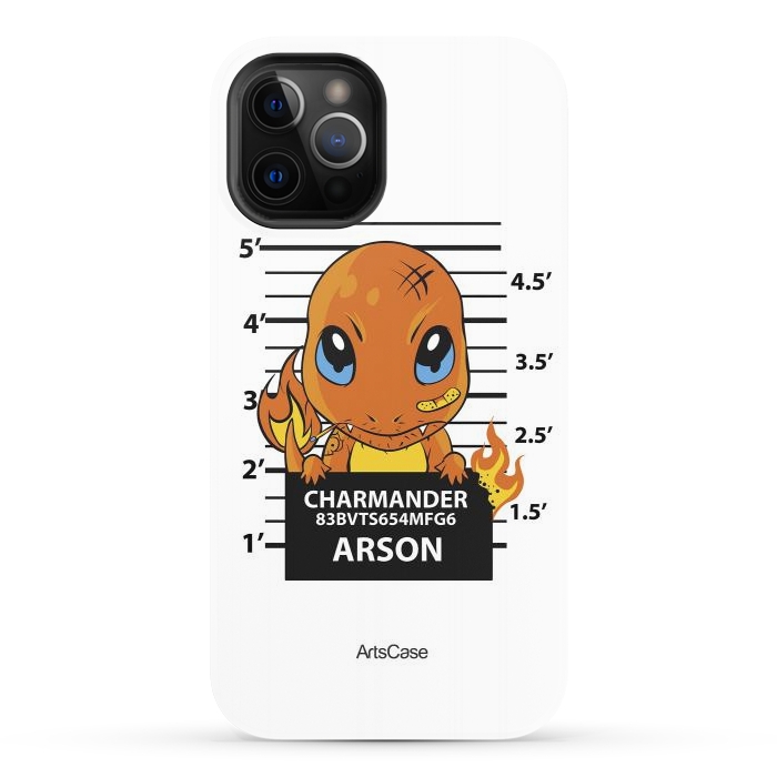 iPhone 12 Pro StrongFit Bring Home the Warmth: Charmander-Inspired Plush Toy by ArtsCase