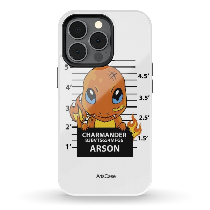 iPhone 13 pro StrongFit Bring Home the Warmth: Charmander-Inspired Plush Toy by ArtsCase
