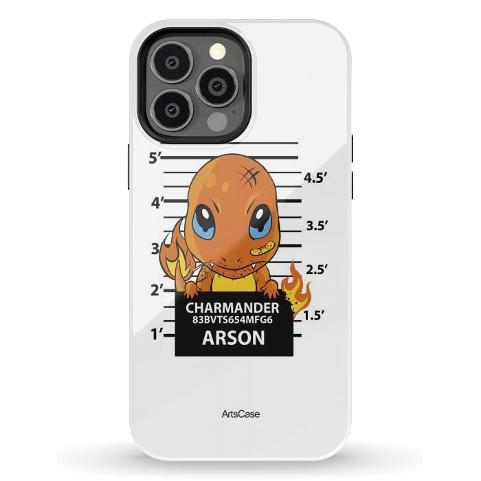 iPhone 13 Pro Max StrongFit Bring Home the Warmth: Charmander-Inspired Plush Toy by ArtsCase