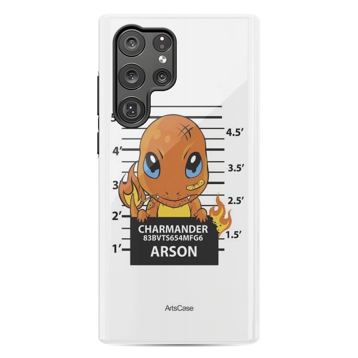 Galaxy S22 Ultra StrongFit Bring Home the Warmth: Charmander-Inspired Plush Toy by ArtsCase