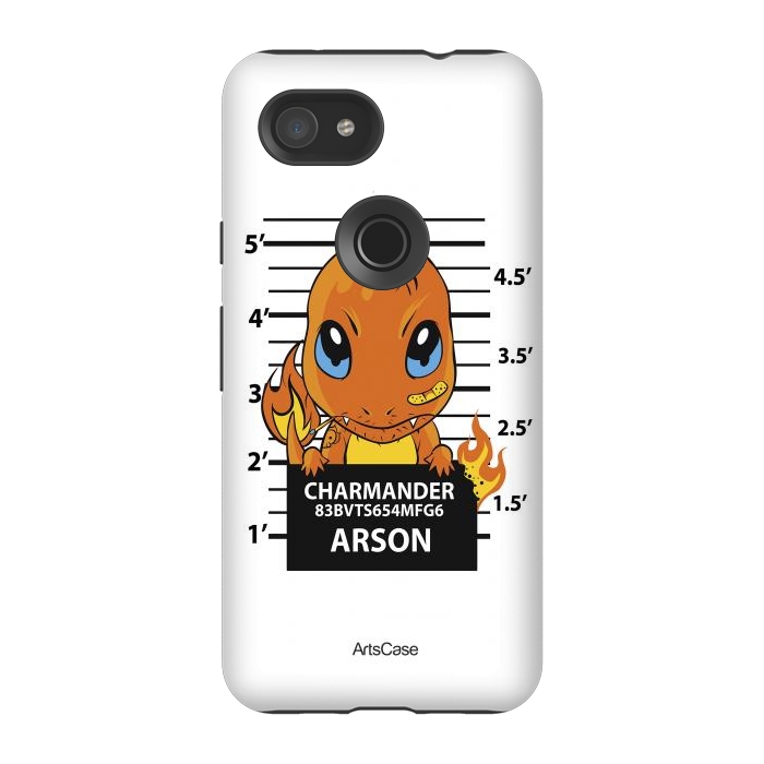 Pixel 3A StrongFit Bring Home the Warmth: Charmander-Inspired Plush Toy by ArtsCase