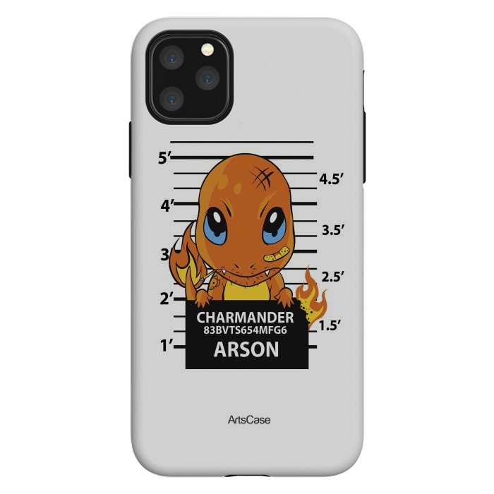 iPhone 11 Pro Max StrongFit Bring Home the Warmth: Charmander-Inspired Plush Toy by ArtsCase