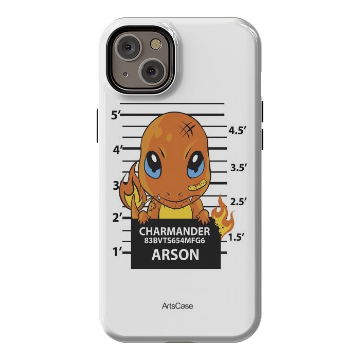 iPhone 14 Plus StrongFit Bring Home the Warmth: Charmander-Inspired Plush Toy by ArtsCase