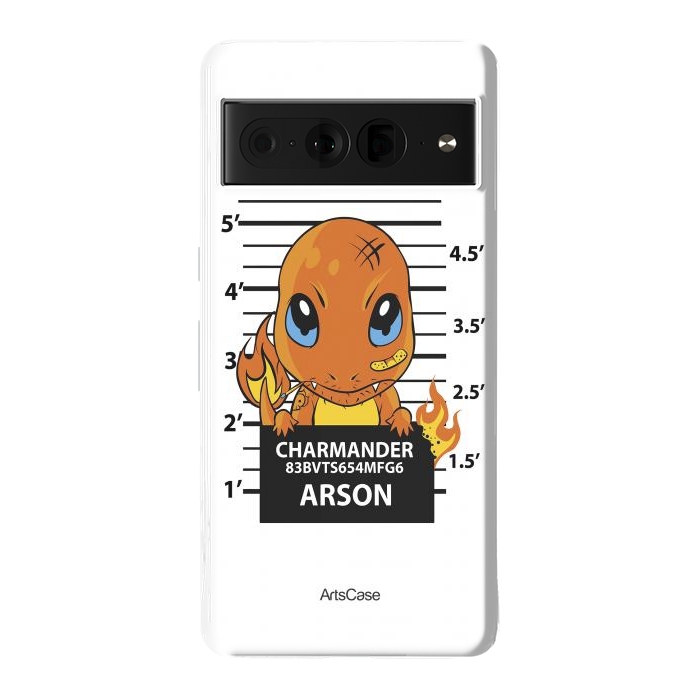 Pixel 7 Pro StrongFit Bring Home the Warmth: Charmander-Inspired Plush Toy by ArtsCase