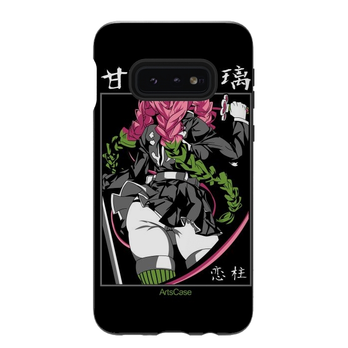 Galaxy S10e StrongFit Unleash the Slayer Within: Dive into the Epic World of Demon by ArtsCase