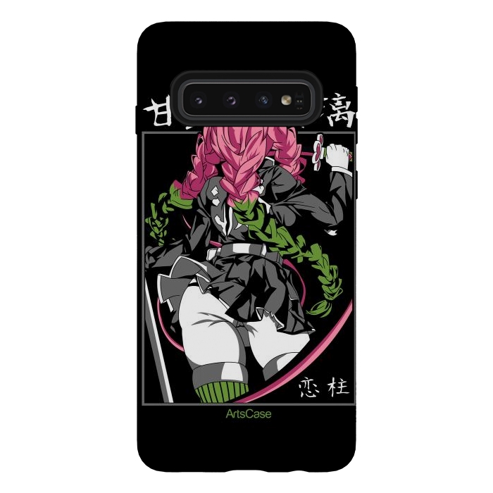 Galaxy S10 StrongFit Unleash the Slayer Within: Dive into the Epic World of Demon by ArtsCase