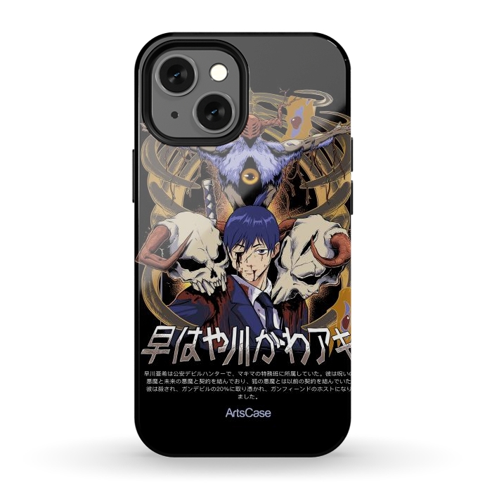 iPhone 12 mini StrongFit Embrace the Darkness: Captivating Devil-Themed by ArtsCase