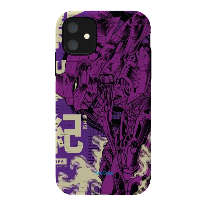 iPhone 11 StrongFit Enter a New Reality: Immerse Yourself in the Enigmatic World of Eva by ArtsCase