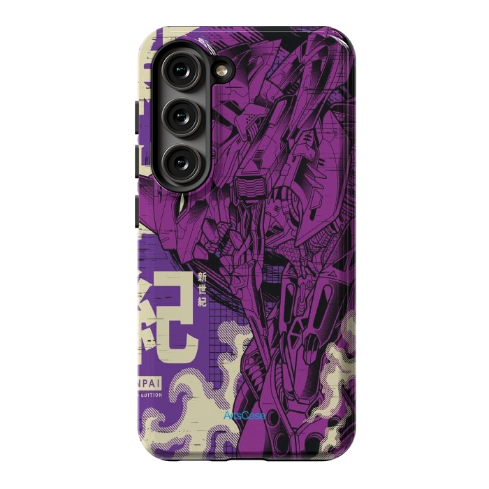 Galaxy S23 StrongFit Enter a New Reality: Immerse Yourself in the Enigmatic World of Eva by ArtsCase