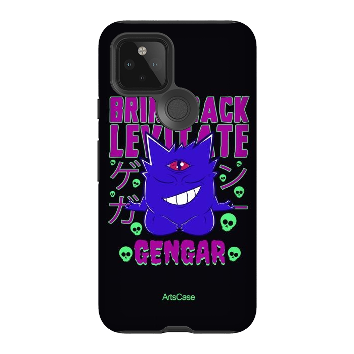 Pixel 5 StrongFit Hauntingly Delightful: Bring Home the Mischief with Gengar-Inspired by ArtsCase