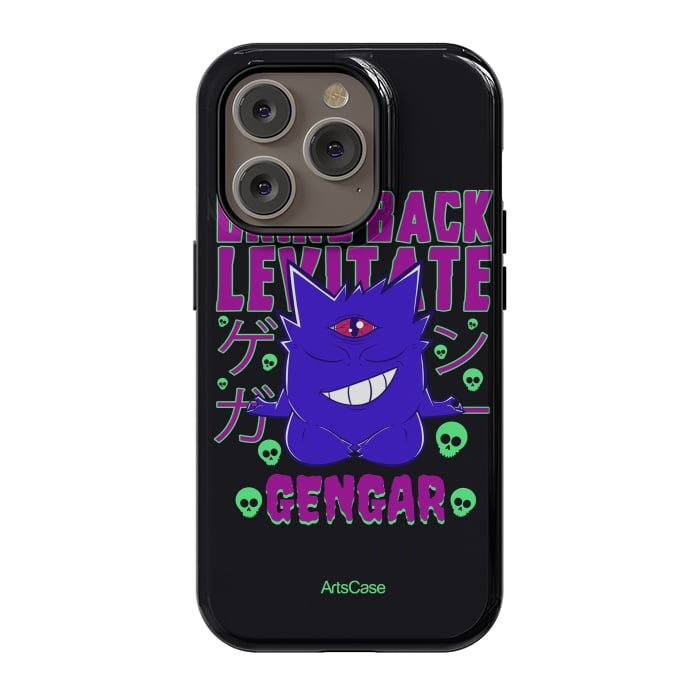 iPhone 14 Pro StrongFit Hauntingly Delightful: Bring Home the Mischief with Gengar-Inspired by ArtsCase