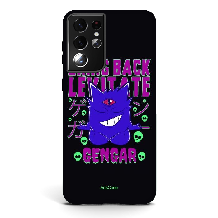 Galaxy S21 ultra StrongFit Hauntingly Delightful: Bring Home the Mischief with Gengar-Inspired by ArtsCase