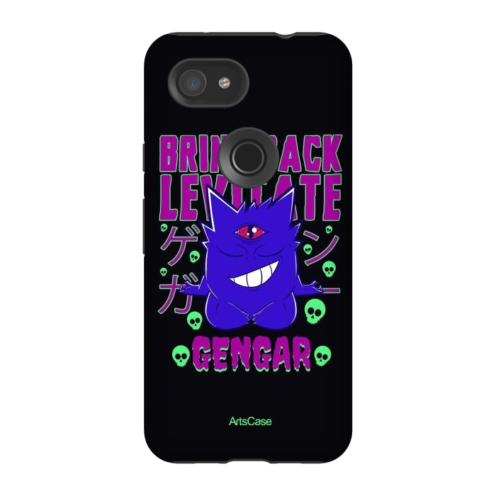 Pixel 3A StrongFit Hauntingly Delightful: Bring Home the Mischief with Gengar-Inspired by ArtsCase