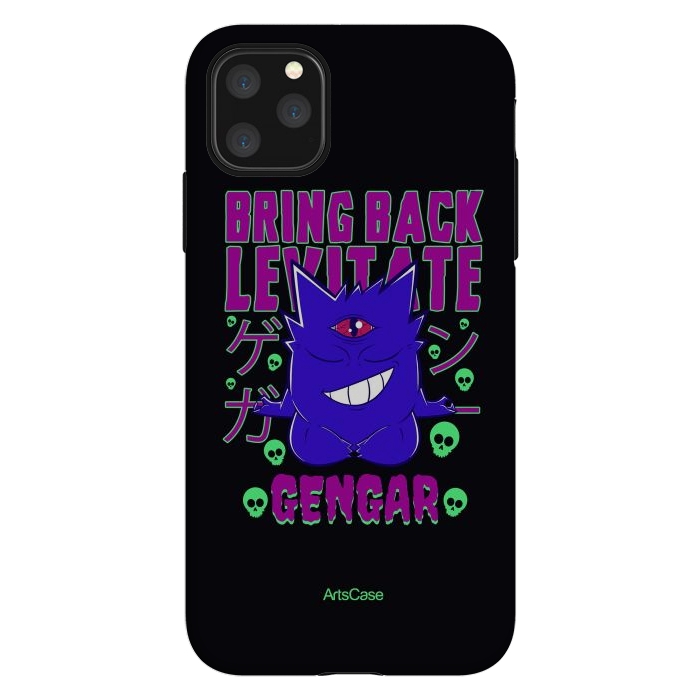iPhone 11 Pro Max StrongFit Hauntingly Delightful: Bring Home the Mischief with Gengar-Inspired by ArtsCase