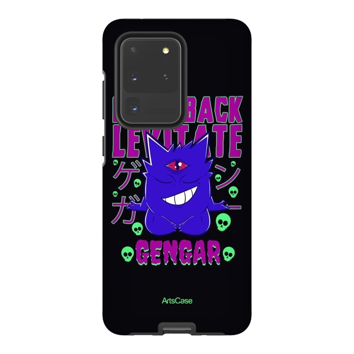 Galaxy S20 Ultra StrongFit Hauntingly Delightful: Bring Home the Mischief with Gengar-Inspired by ArtsCase