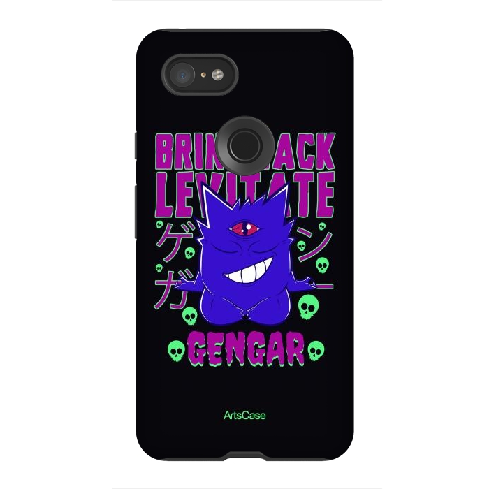 Pixel 3XL StrongFit Hauntingly Delightful: Bring Home the Mischief with Gengar-Inspired by ArtsCase