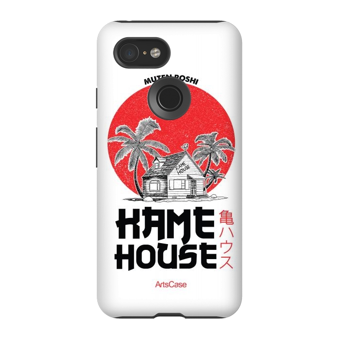 Pixel 3 StrongFit Channel Your Inner Turtle Hermit: Explore Kame House-Themed by ArtsCase