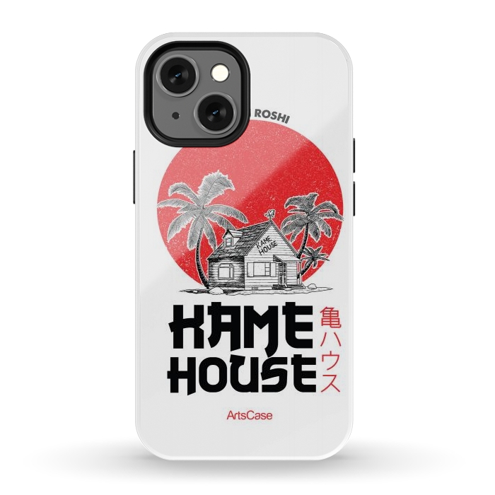 iPhone 12 mini StrongFit Channel Your Inner Turtle Hermit: Explore Kame House-Themed by ArtsCase
